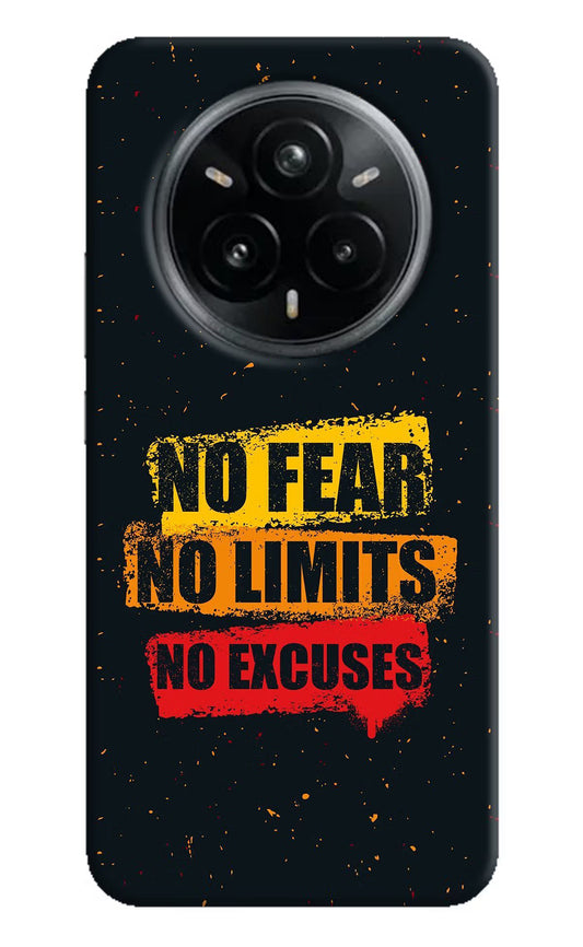 No Fear No Limits No Excuse Realme 14 Pro Plus 5G Hard Case Back Cover by Casekaro
