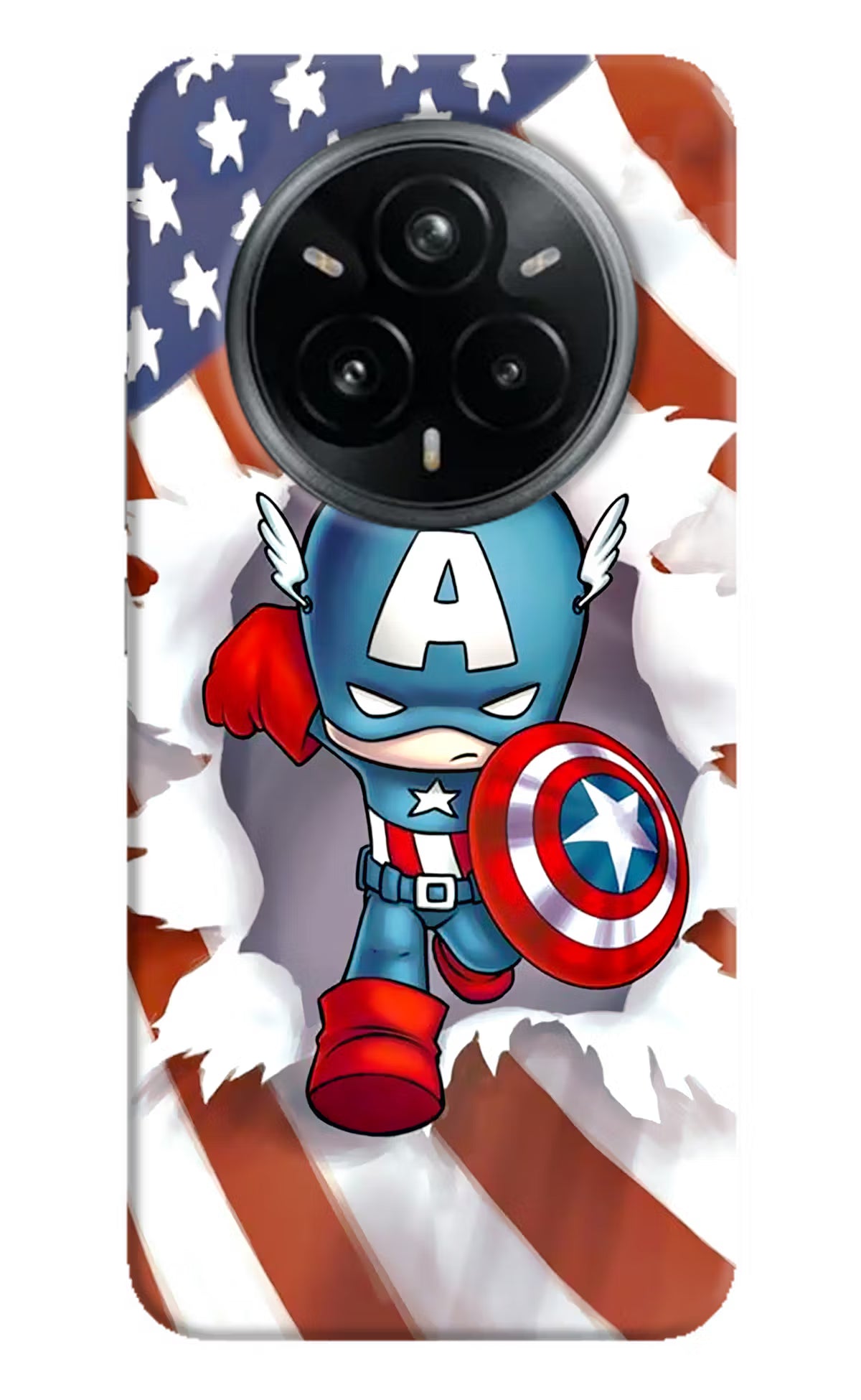 Captain America Realme 14 Pro Plus 5G Hard Case Back Cover by Casekaro
