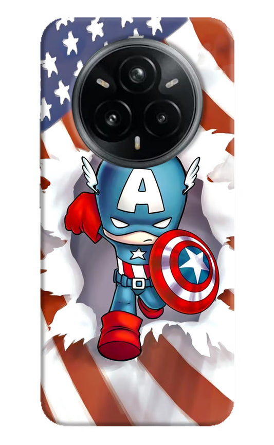 Captain America Realme 14 Pro Plus 5G Hard Case Back Cover by Casekaro