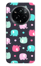 Elephants Realme 14 Pro Plus 5G Hard Case Back Cover by Casekaro