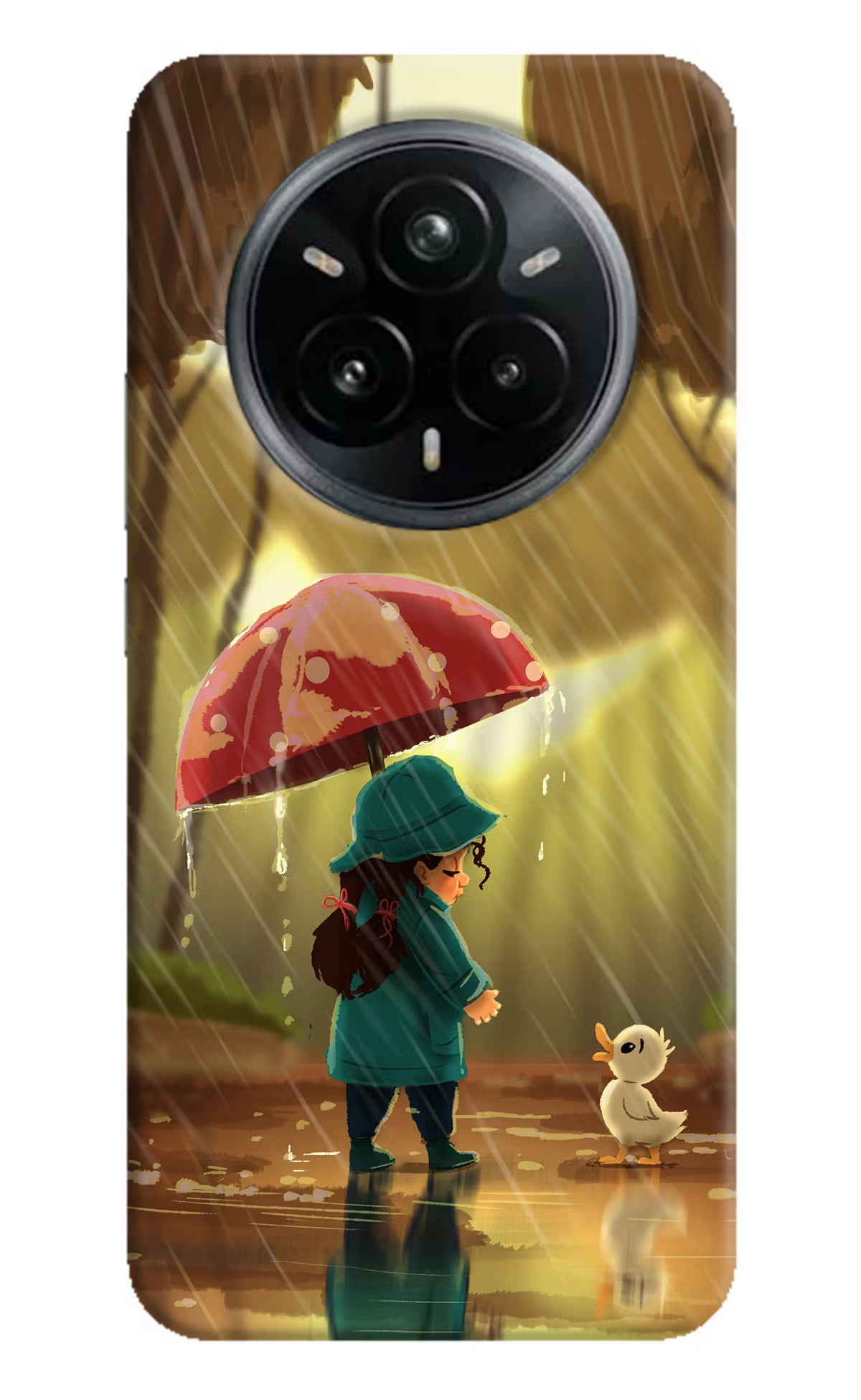 Rainy Day Realme 14 Pro Plus 5G Hard Case Back Cover by Casekaro