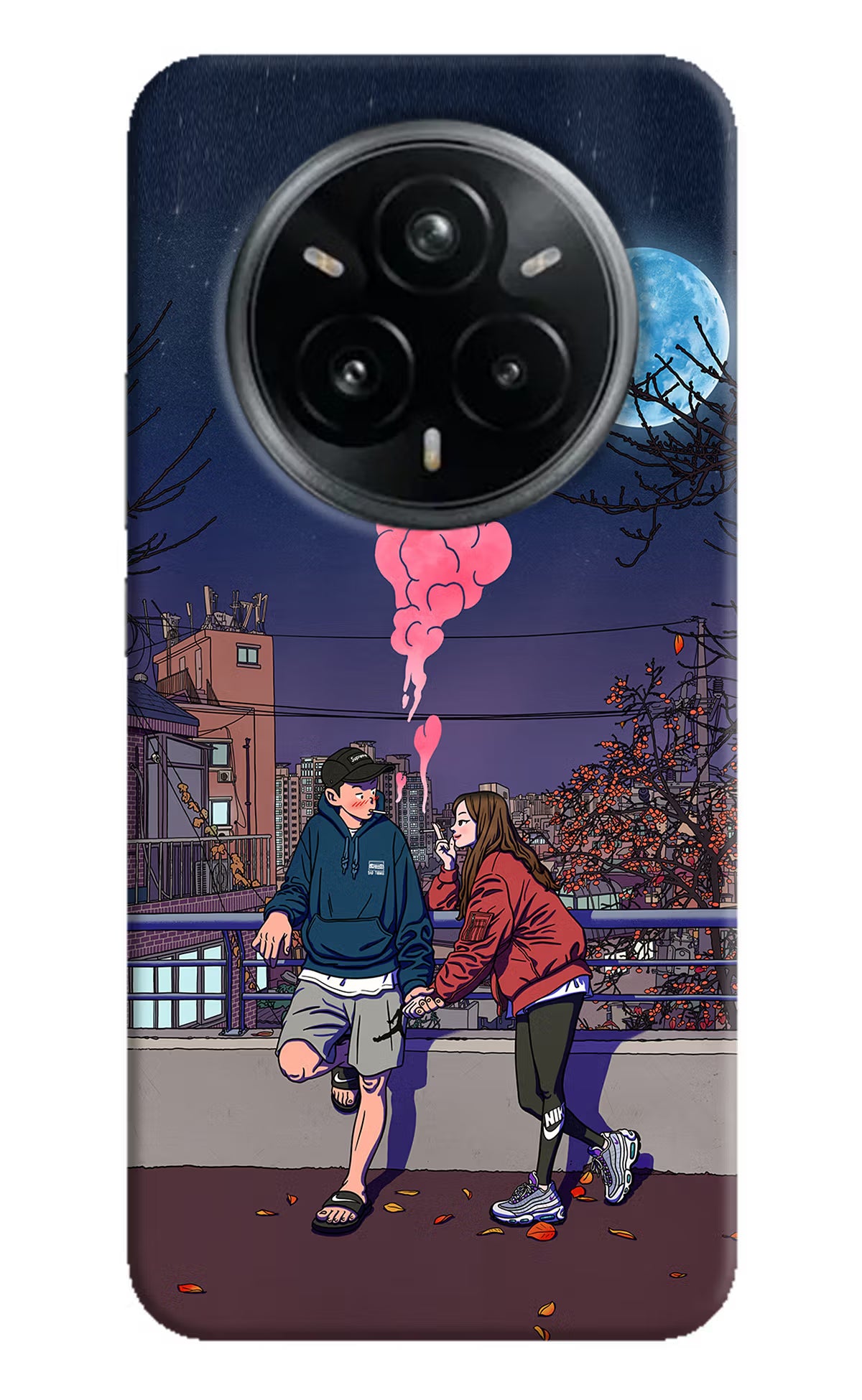 Chilling Couple Realme 14 Pro Plus 5G Hard Case Back Cover by Casekaro