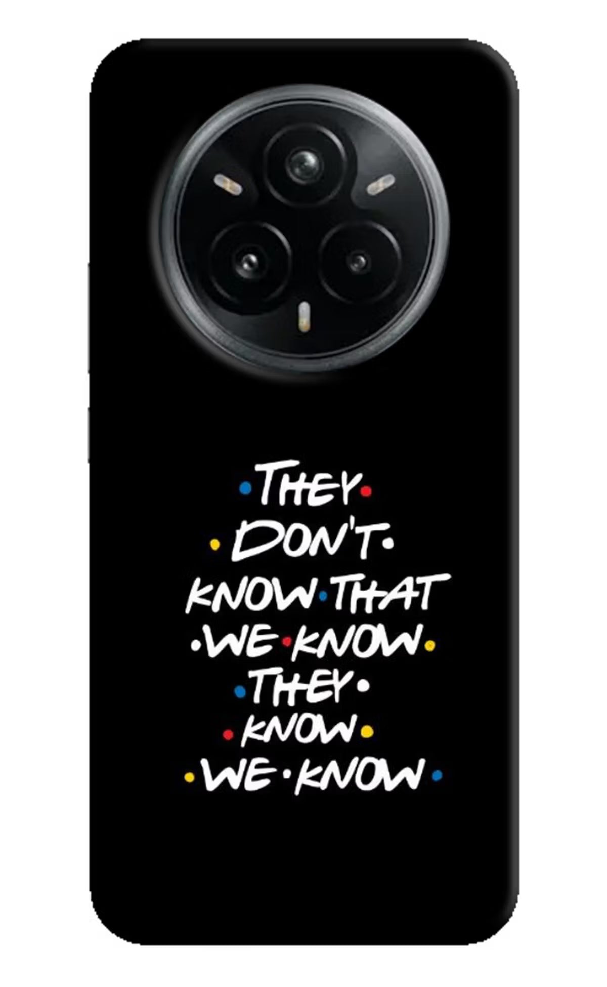 FRIENDS Dialogue Realme 14 Pro Plus 5G Hard Case Back Cover by Casekaro