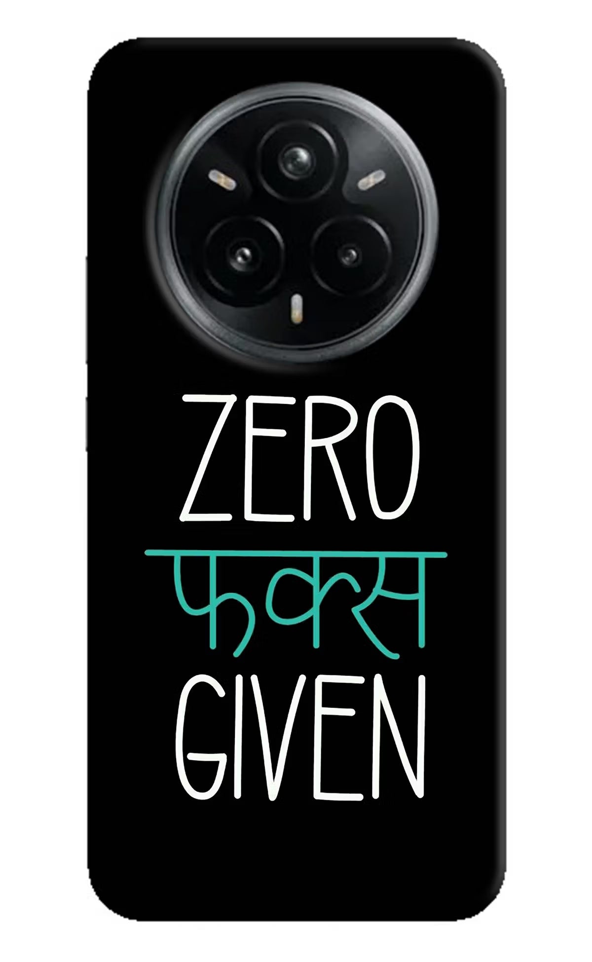 Zero Fucks Given Realme 14 Pro Plus 5G Hard Case Back Cover by Casekaro