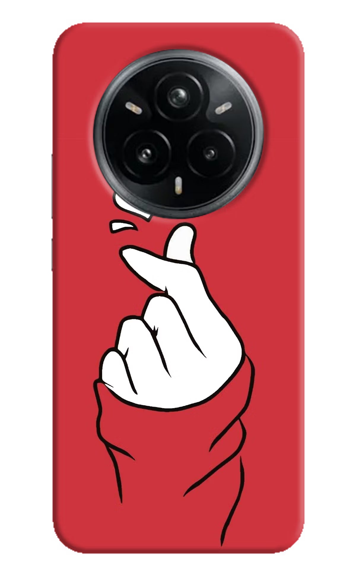 Korean Love Sign Realme 14 Pro Plus 5G Hard Case Back Cover by Casekaro