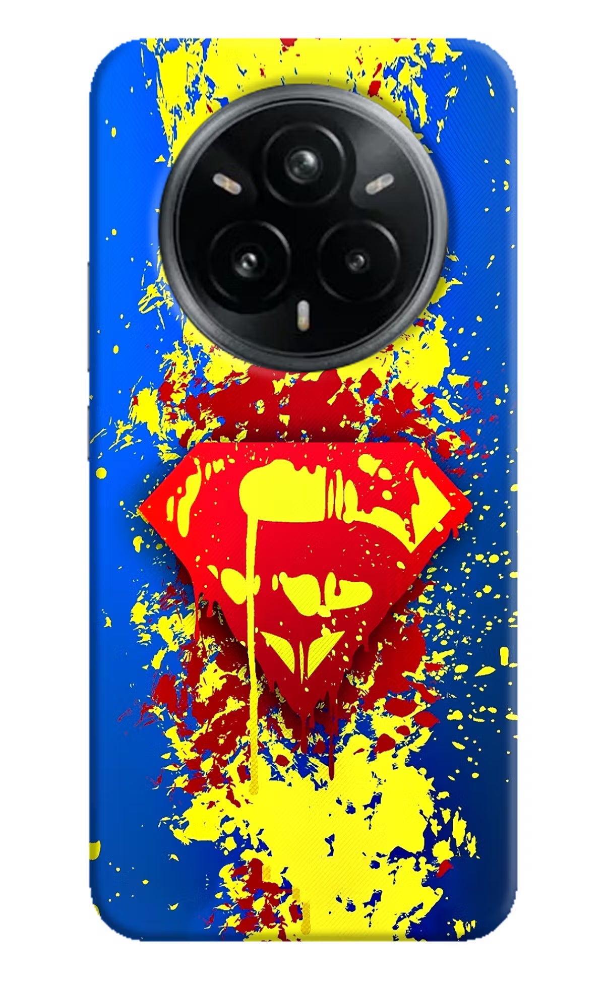 Superman logo Realme 14 Pro Plus 5G Hard Case Back Cover by Casekaro