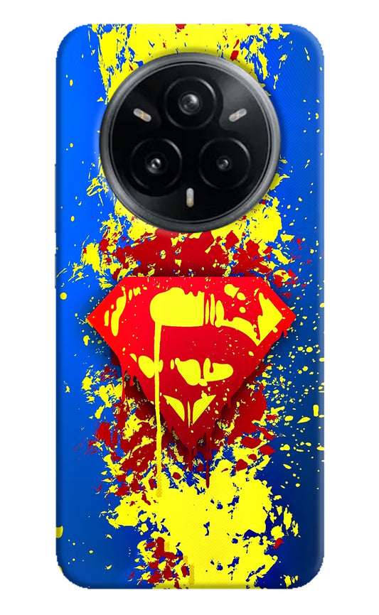 Superman logo Realme 14 Pro Plus 5G Hard Case Back Cover by Casekaro