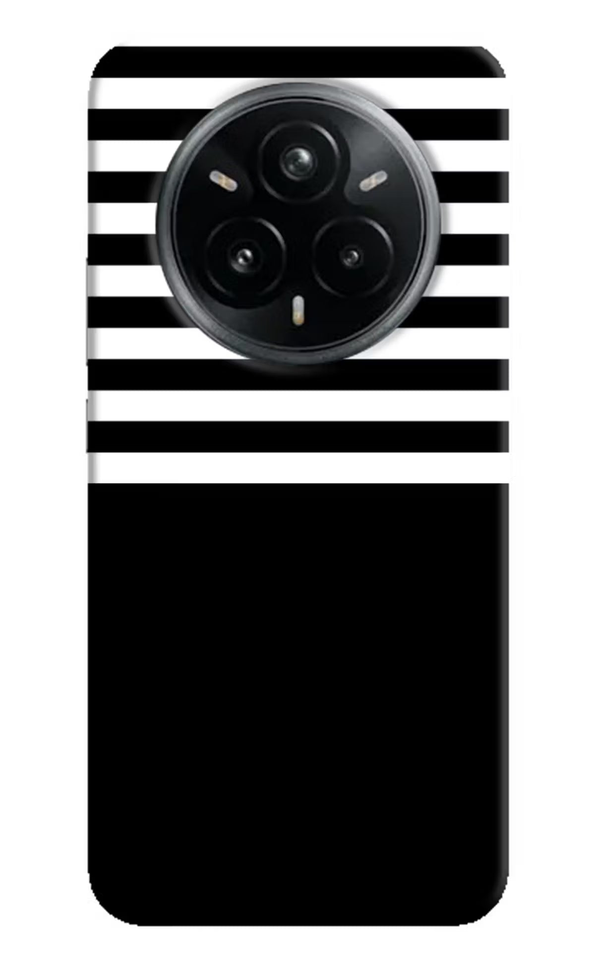 Black and White Print Realme 14 Pro Plus 5G Hard Case Back Cover by Casekaro