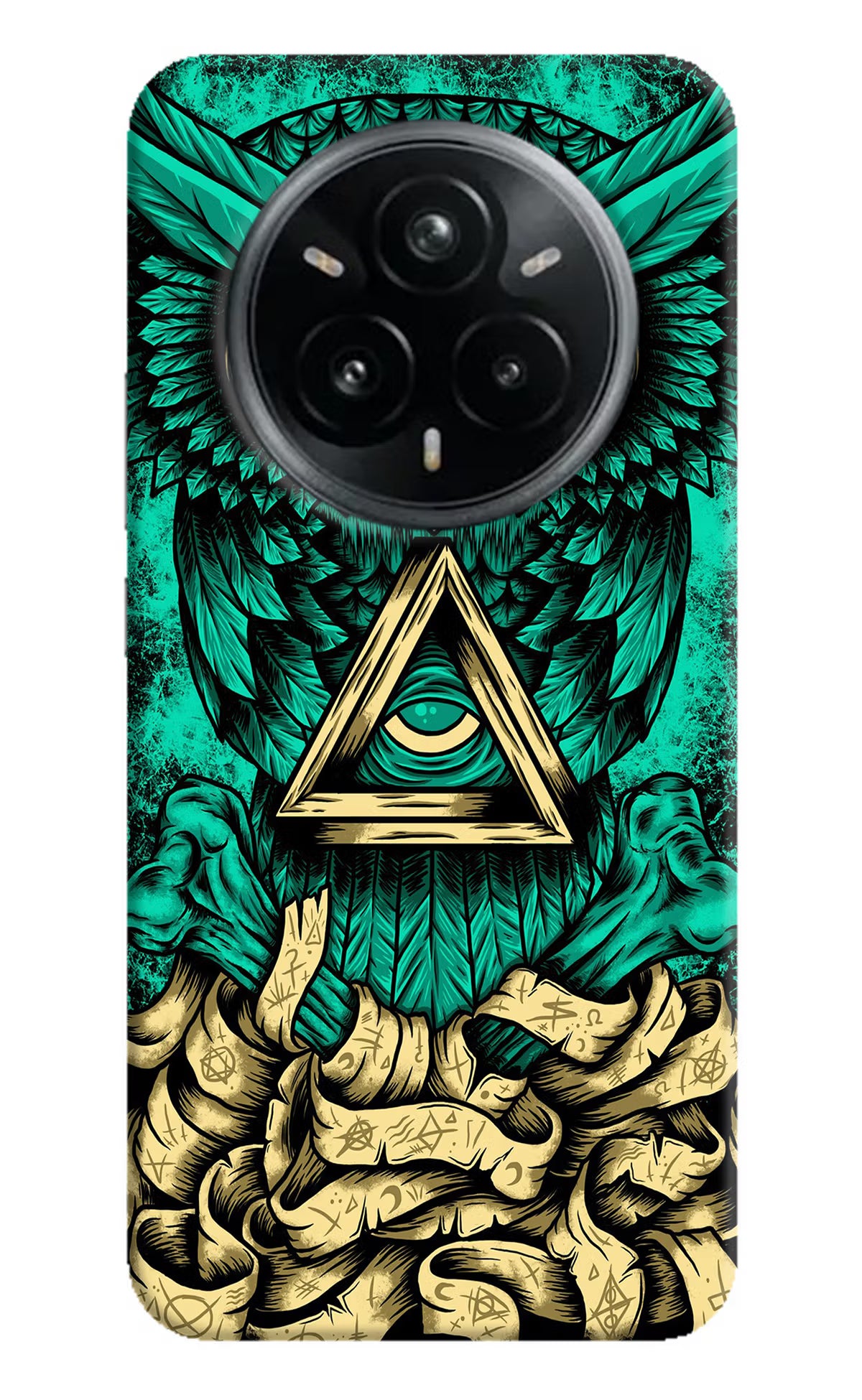 Green Owl Realme 14 Pro Plus 5G Hard Case Back Cover by Casekaro