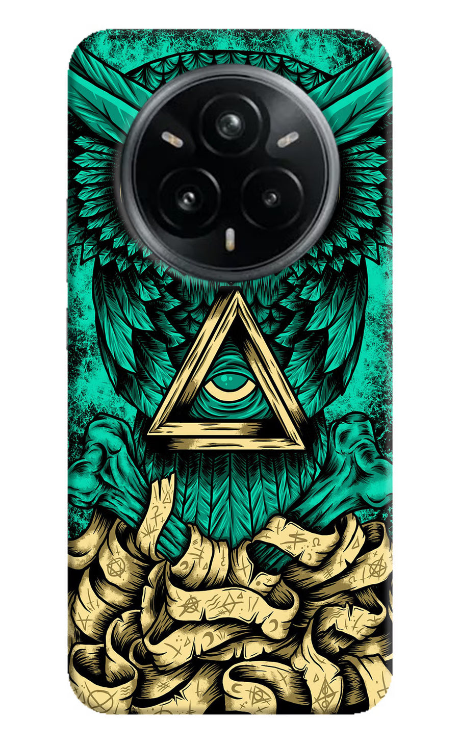 Green Owl Realme 14 Pro Plus 5G Back Cover, Hard case