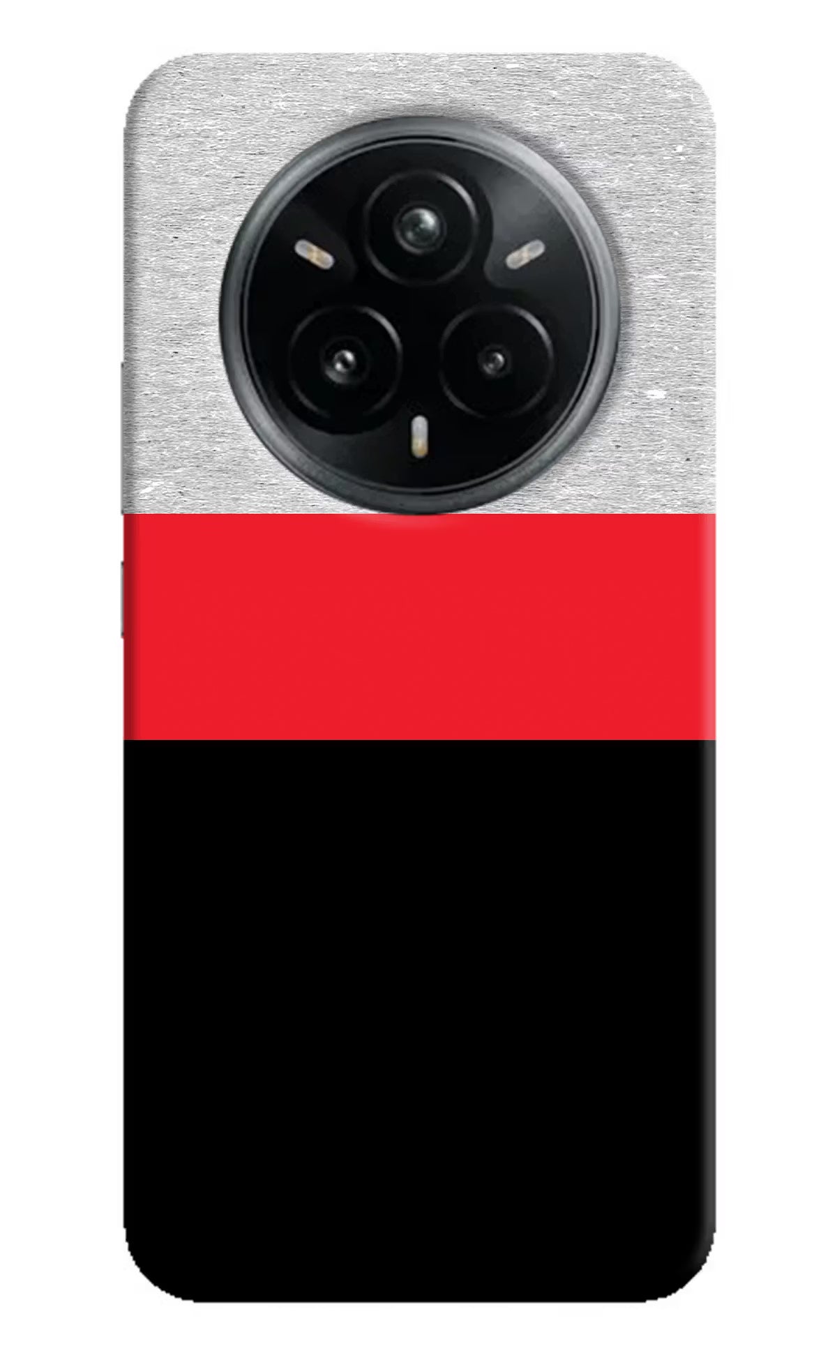 Tri Color Pattern Realme 14 Pro Plus 5G Hard Case Back Cover by Casekaro