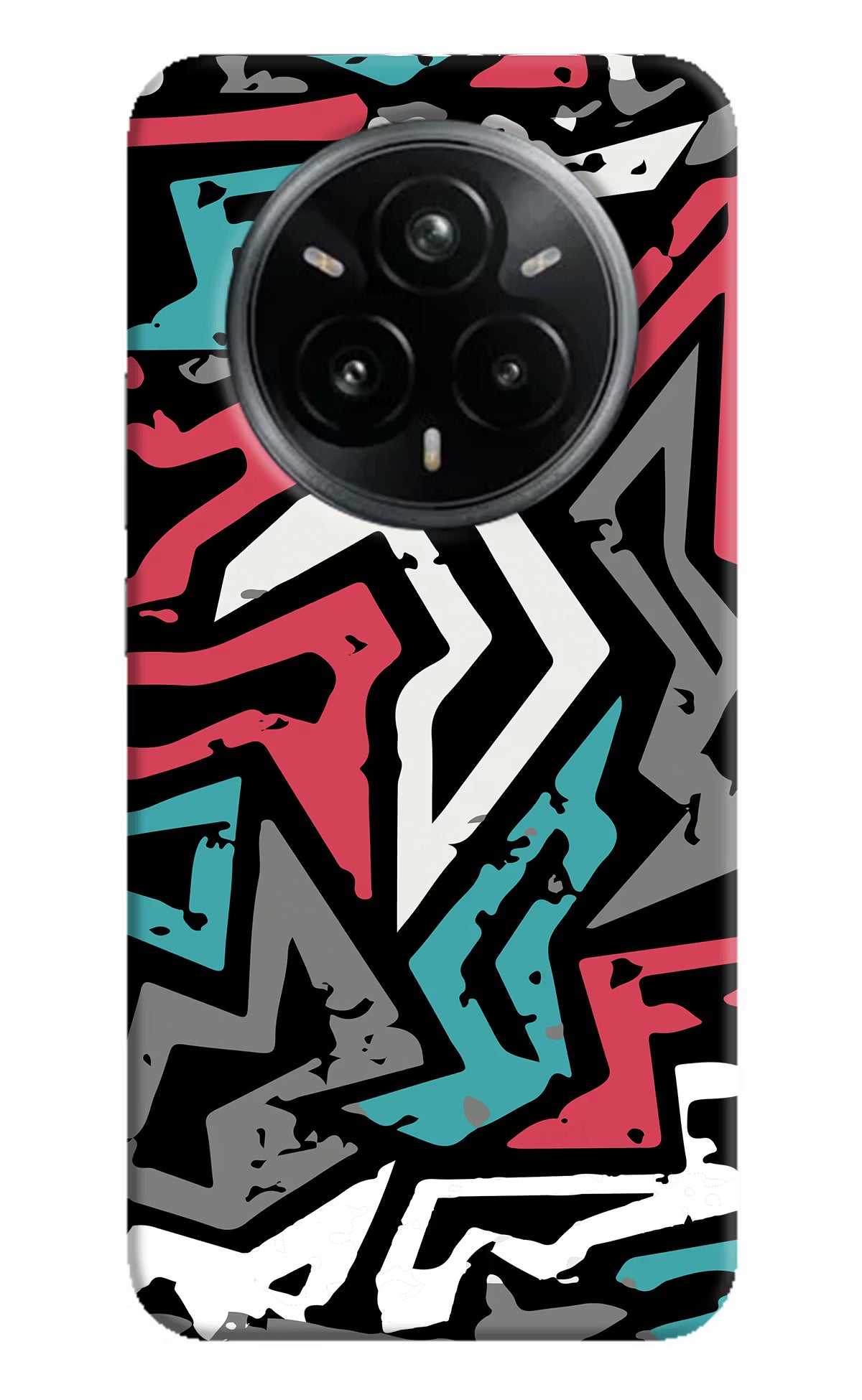 Geometric Graffiti Realme 14 Pro Plus 5G Hard Case Back Cover by Casekaro