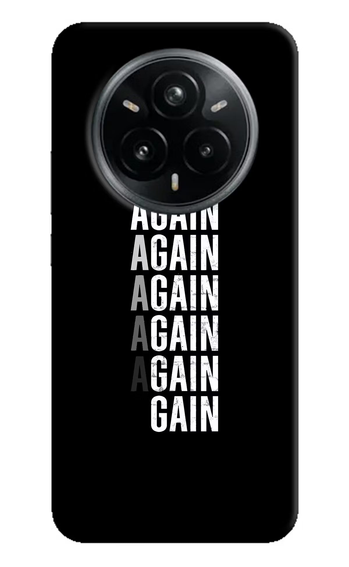 Again Again Gain Realme 14 Pro Plus 5G Hard Case Back Cover by Casekaro