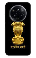 Satyamev Jayate Golden Realme 14 Pro Plus 5G Hard Case Back Cover by Casekaro