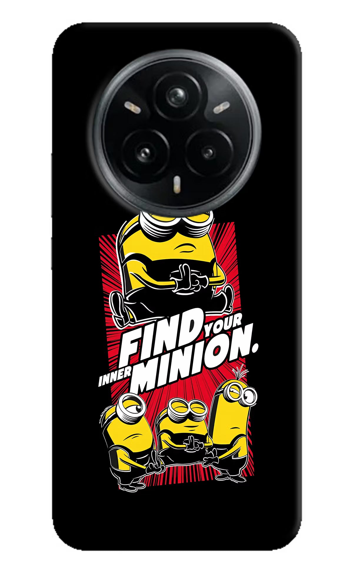 Find your inner Minion Realme 14 Pro Plus 5G Hard Case Back Cover by Casekaro