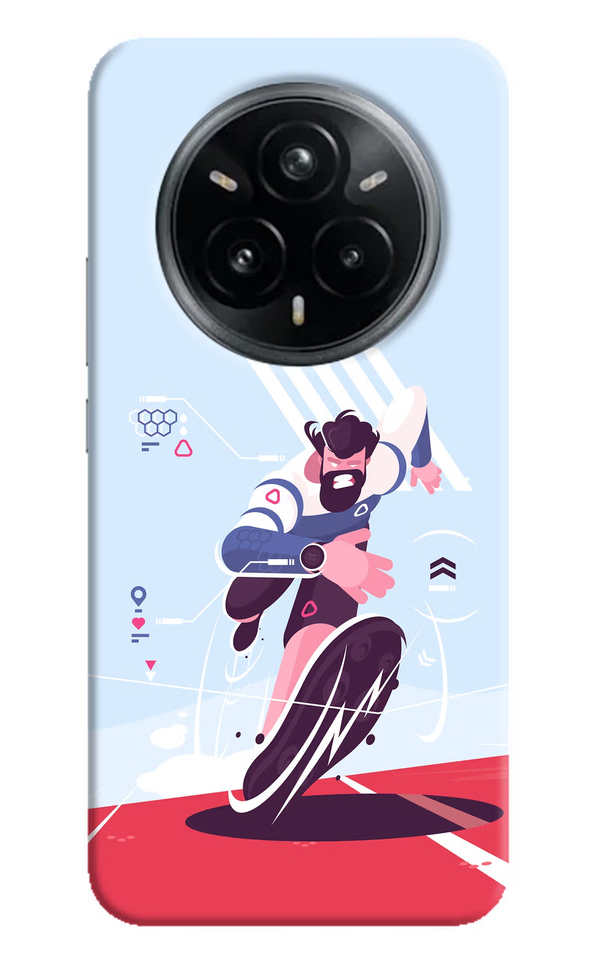 Run Pro Realme 14 Pro Plus 5G Hard Case Back Cover by Casekaro