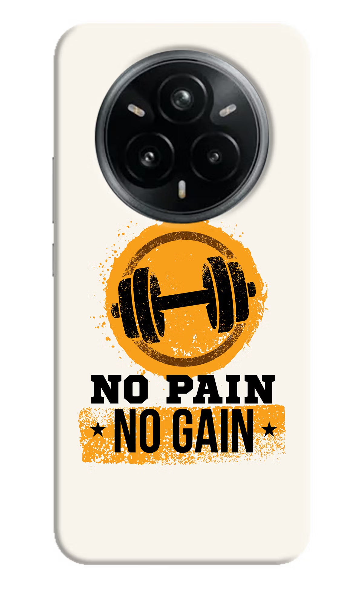 No Pain No Gain Realme 14 Pro Plus 5G Hard Case Back Cover by Casekaro
