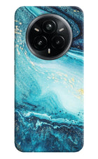 Blue Glitter Marble Realme 14 Pro Plus 5G Hard Case Back Cover by Casekaro
