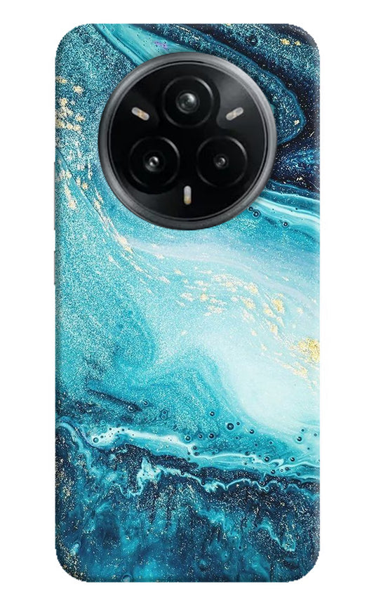 Blue Glitter Marble Realme 14 Pro Plus 5G Hard Case Back Cover by Casekaro