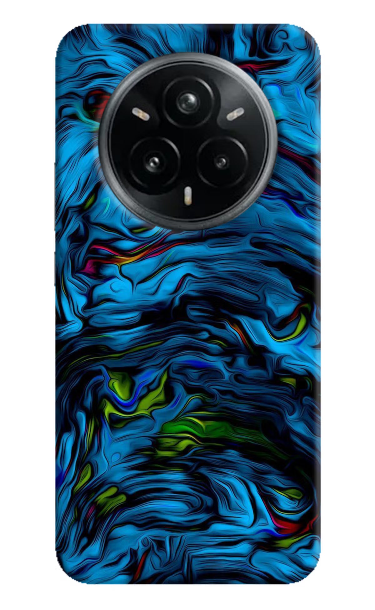 Dark Blue Abstract Realme 14 Pro Plus 5G Hard Case Back Cover by Casekaro