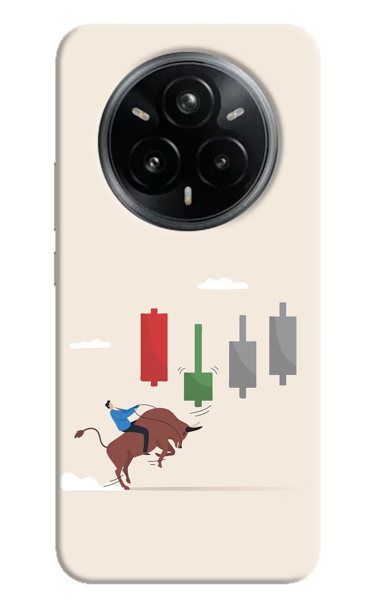 Bull Trading Momentum Realme 14 Pro Plus 5G Hard Case Back Cover by Casekaro