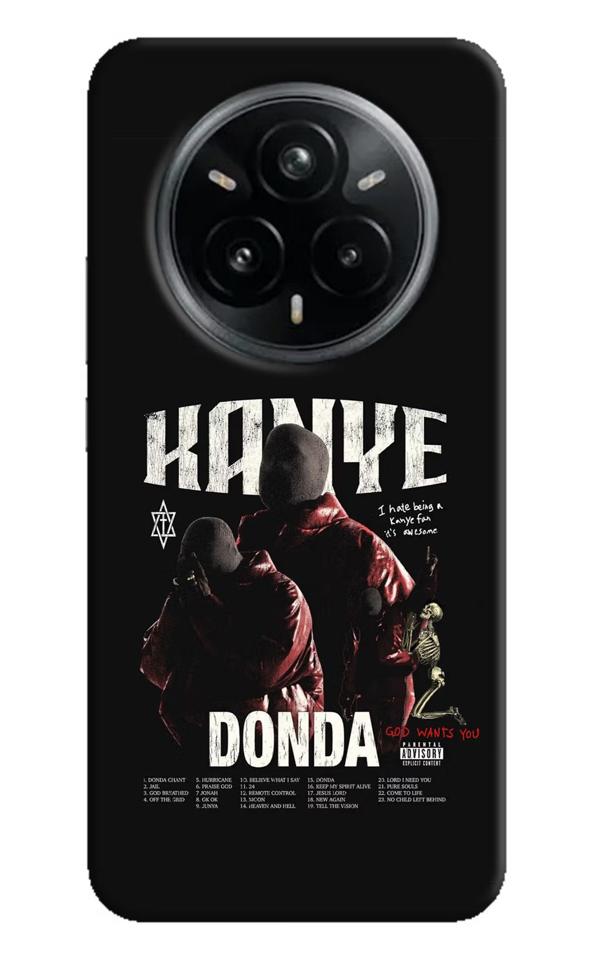 Donda Kanye West Realme 14 Pro Plus 5G Hard Case Back Cover by Casekaro