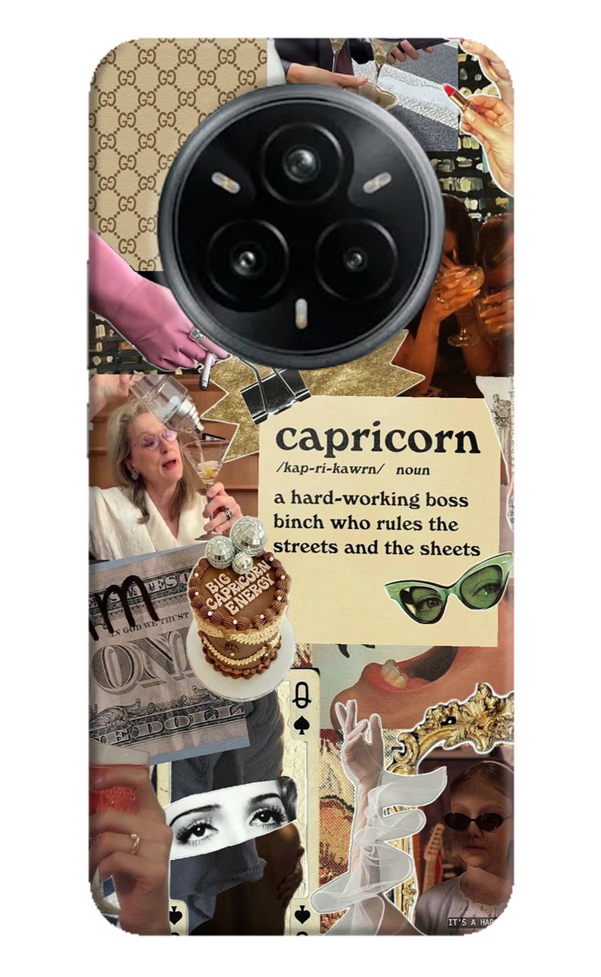 Capricorn Zodiac Realme 14 Pro Plus 5G Hard Case Back Cover by Casekaro