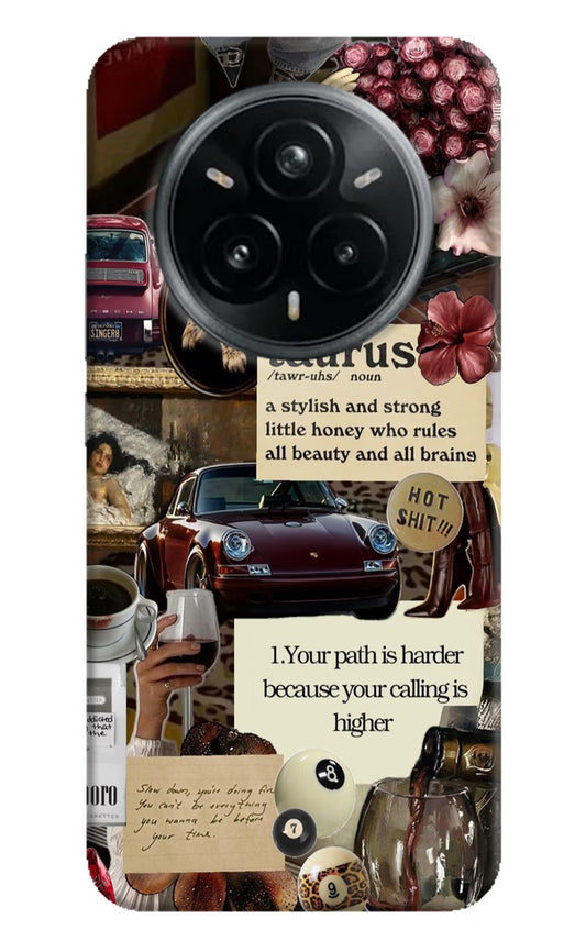 Taurus Zodiac Realme 14 Pro Plus 5G Hard Case Back Cover by Casekaro