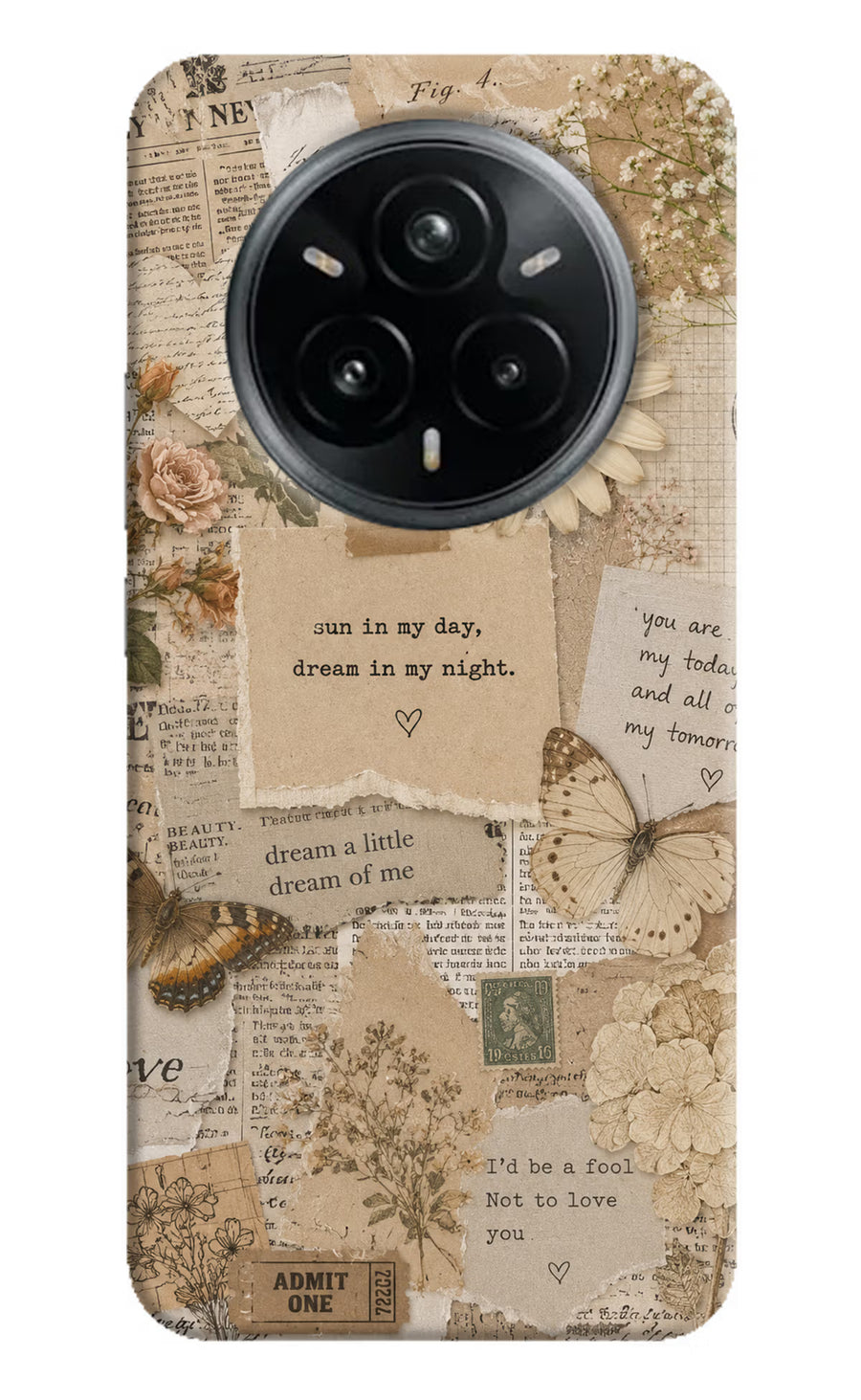 Vintage case Realme 14 Pro Plus 5G Back Cover, Hard case