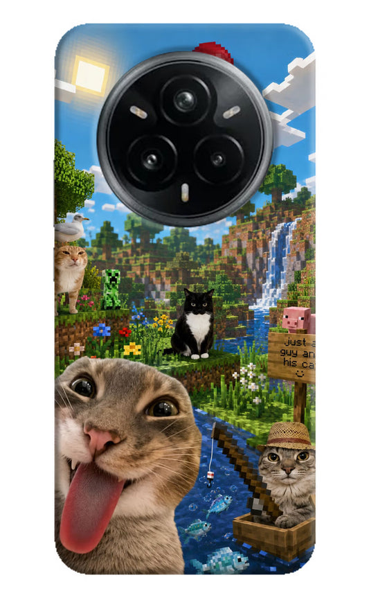 Minecraft Cat Chaos Realme 14 Pro Plus 5G Hard Case Back Cover by Casekaro