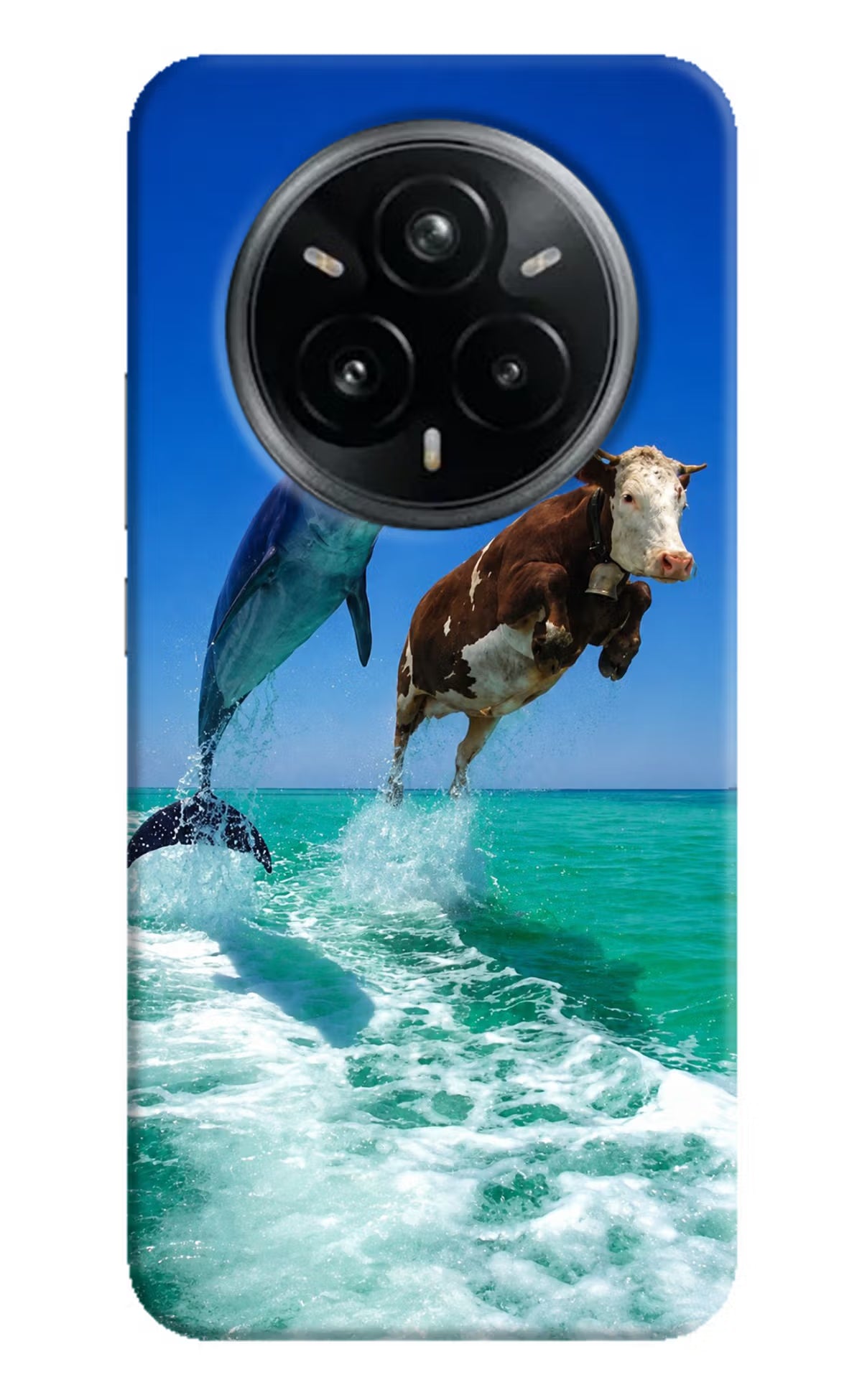 Dolphin vs Cow Realme 14 Pro Plus 5G Back Cover