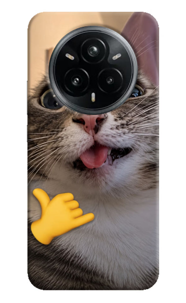 Silly Cat Call Realme 14 Pro Plus 5G Hard Case Back Cover by Casekaro