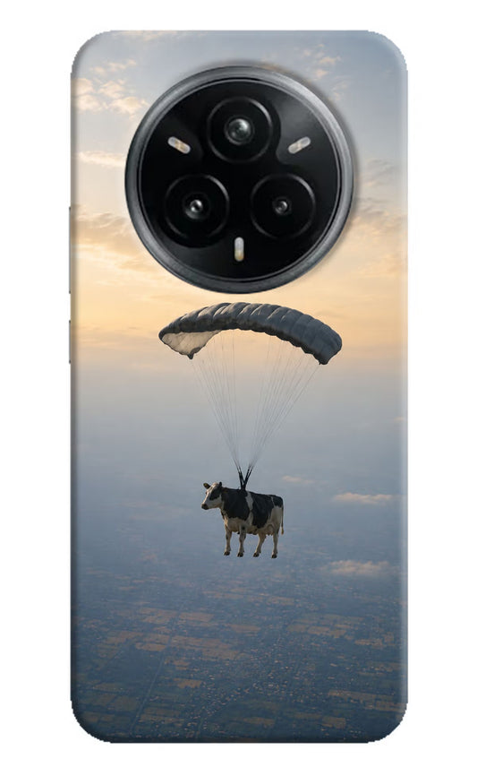 Skydiving Cow Realme 14 Pro Plus 5G Hard Case Back Cover by Casekaro