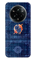 Koi Blue Realme 14 Pro Plus 5G Hard Case Back Cover by Casekaro