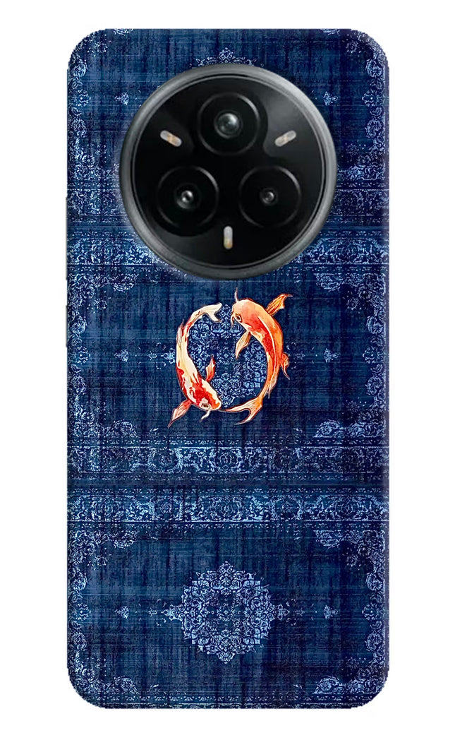 Koi Blue Realme 14 Pro Plus 5G Hard Case Back Cover by Casekaro