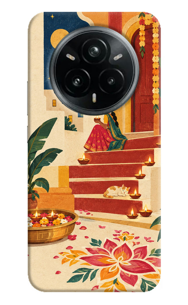 Diwali Rangoli Realme 14 Pro Plus 5G Hard Case Back Cover by Casekaro