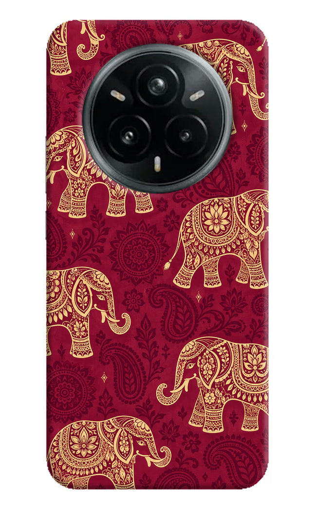Maroon Elephant Realme 14 Pro Plus 5G Hard Case Back Cover by Casekaro