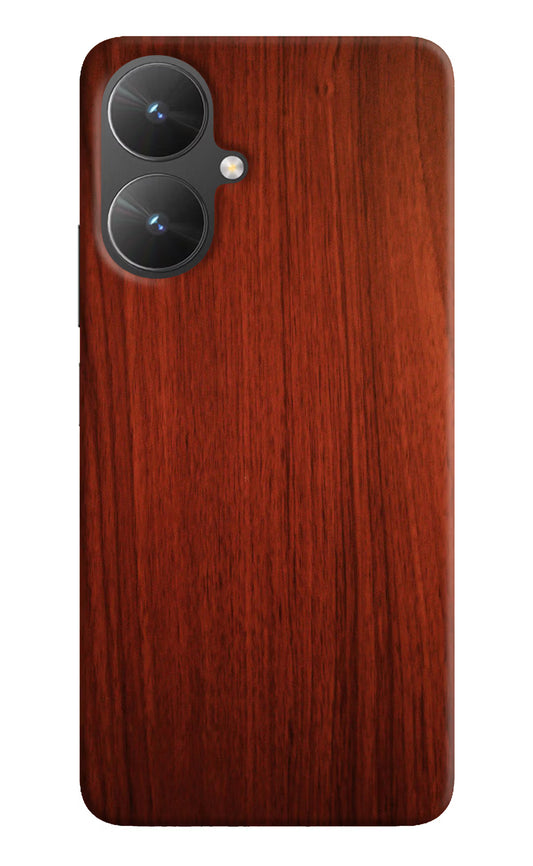 Wooden Plain Pattern Poco M6 5G Hard Case Back Cover by Casekaro