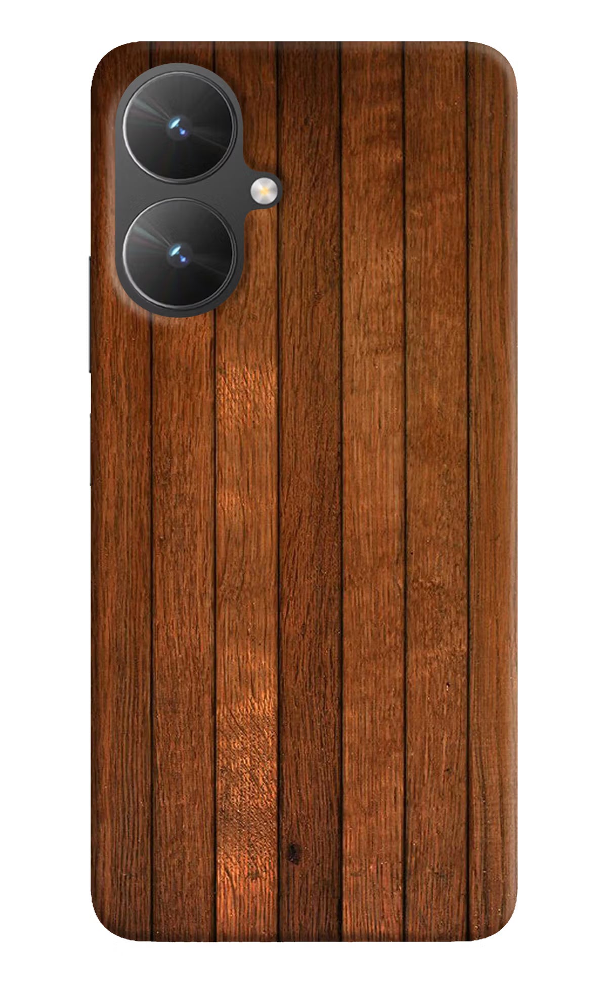Wooden Artwork Bands Poco M6 5G Hard Case Back Cover by Casekaro