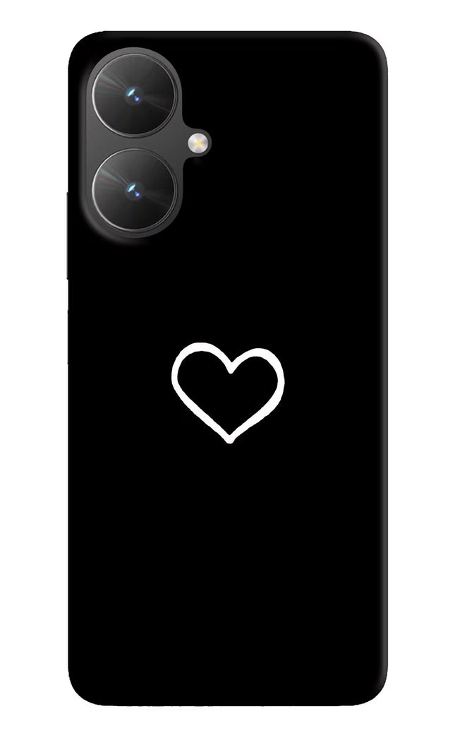 Heart Poco M6 5G Hard Case Back Cover by Casekaro