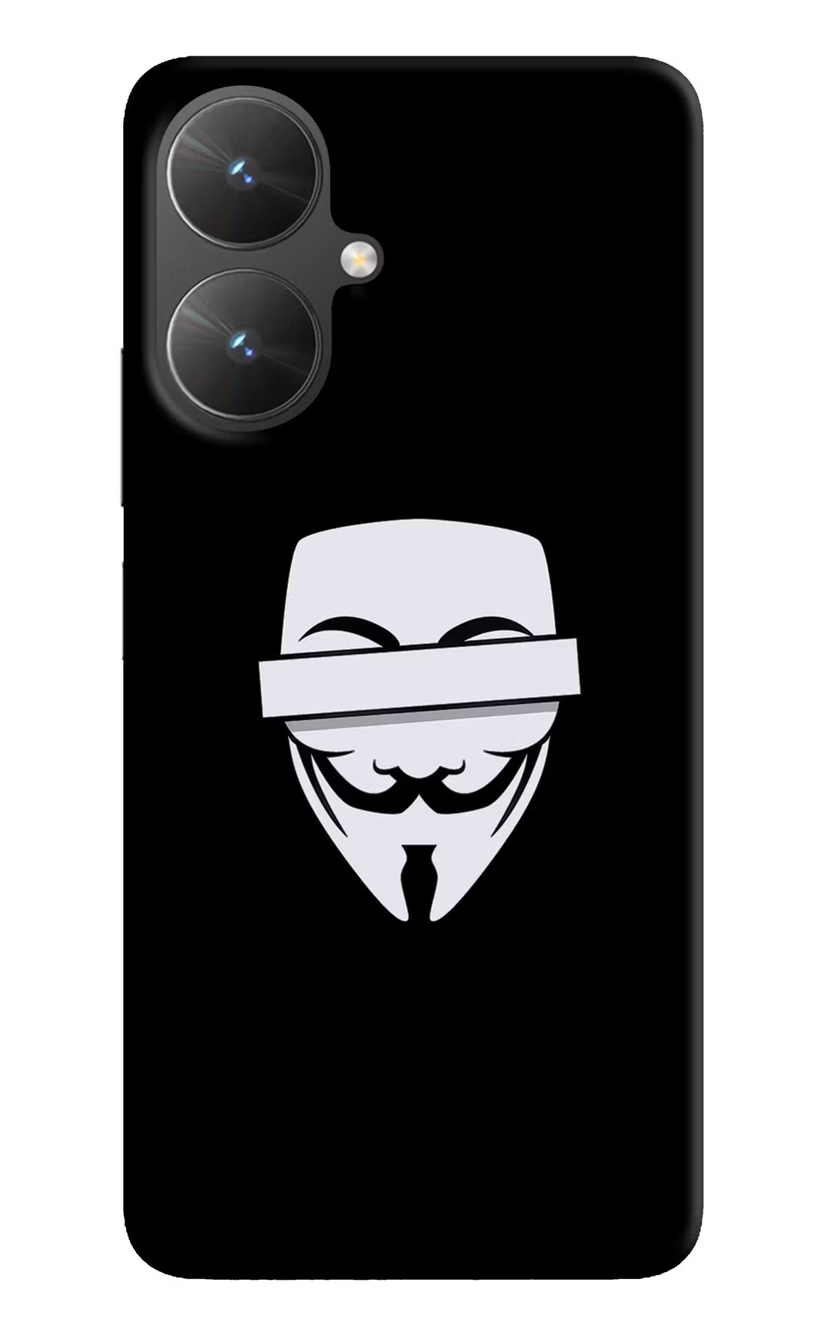 Anonymous Face Poco M6 5G Hard Case Back Cover by Casekaro