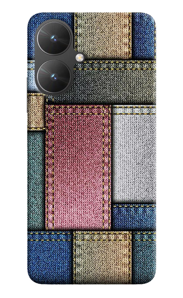 Multicolor Jeans Poco M6 5G Hard Case Back Cover by Casekaro