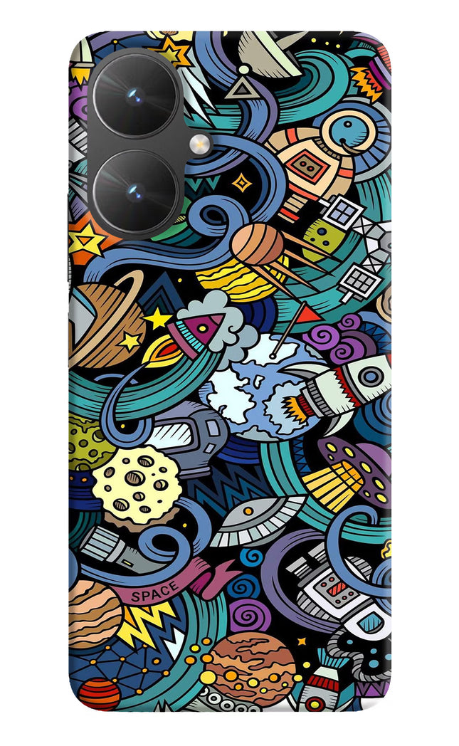 Space Abstract Poco M6 5G Hard Case Back Cover by Casekaro