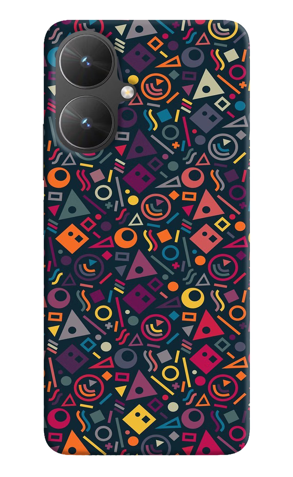 Geometric Abstract Poco M6 5G Hard Case Back Cover by Casekaro