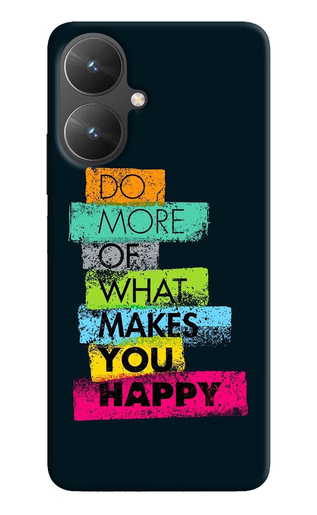 Do More Of What Makes You Happy Poco M6 5G Hard Case Back Cover by Casekaro
