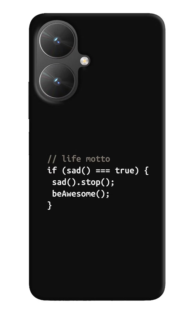 Life Motto Code Poco M6 5G Hard Case Back Cover by Casekaro