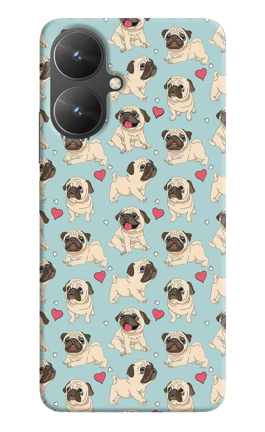 Pug Dog Poco M6 5G Back Cover, Hard case