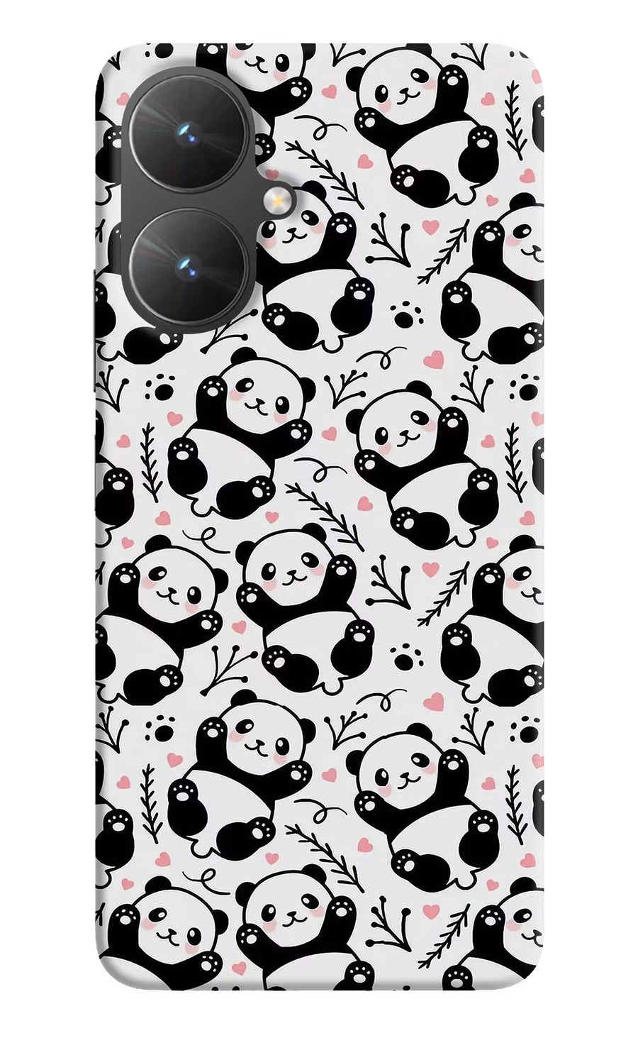 Cute Panda Poco M6 5G Back Cover, Hard case