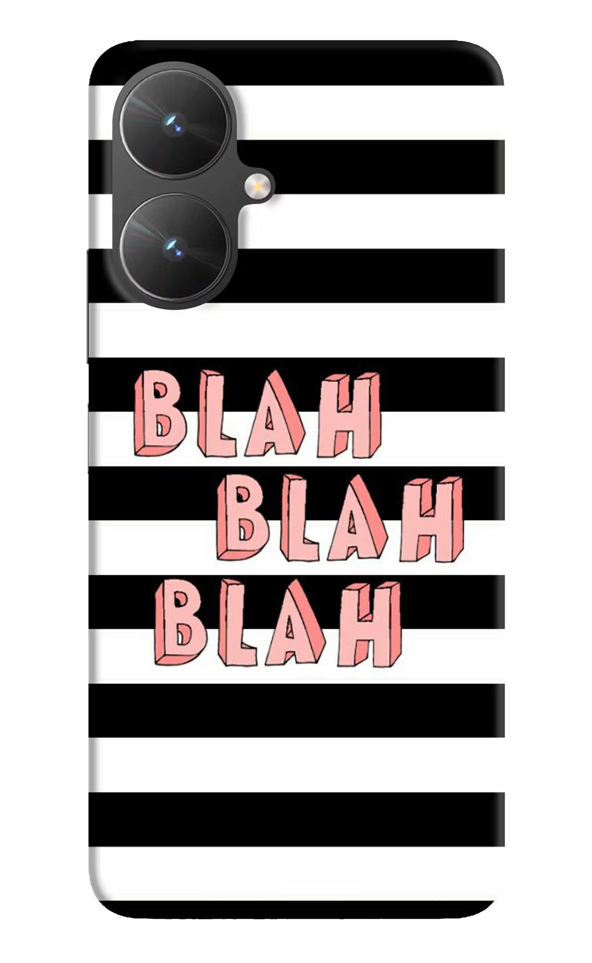 Blah Blah Blah Poco M6 5G Hard Case Back Cover by Casekaro