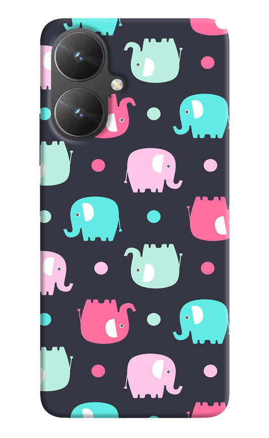 Elephants Poco M6 5G Hard Case Back Cover by Casekaro